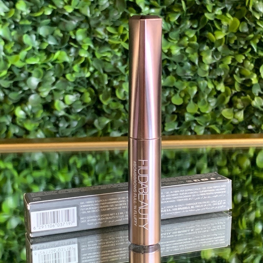 Huda Beauty SOFT BLACK 8 BombBrows Full n Fluffy Fiber Brow Gel | NEW | BOMBBROW - Picture 13 of 14